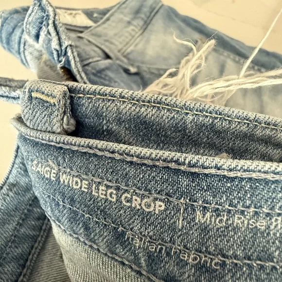 Ag saige wife leg panel crop jeans size 28
( i have two pair for sale ) - Picture 10 of 11